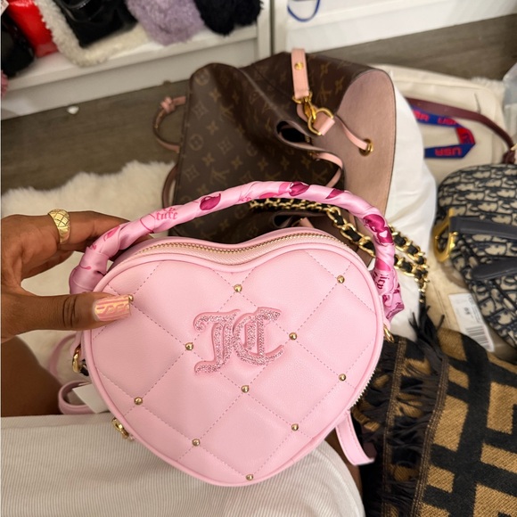 Juicy Couture Handbags - Juicy Couture Pink Heart Mini Bag